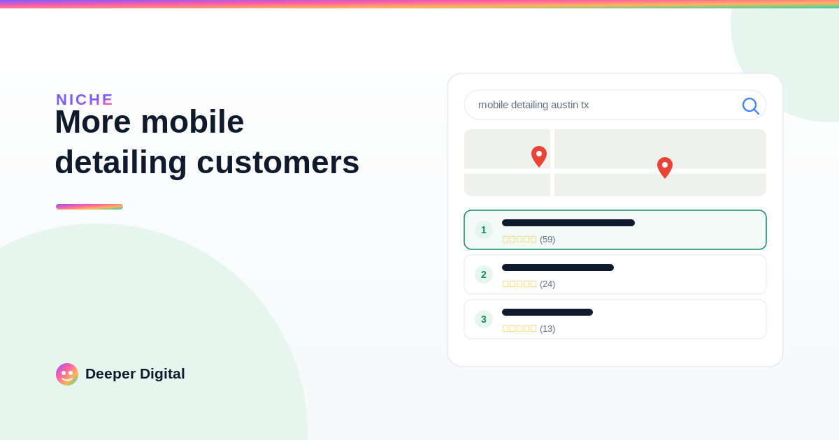 How mobile detailers get more customers (without burning cash on ads) — Deeper Digital, local SEO for Central Texas service businesses