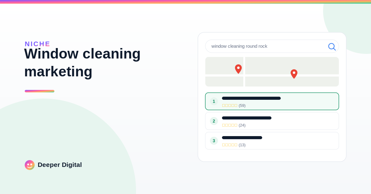 Window cleaning marketing: how to get more jobs from Google (2026) — Deeper Digital, local SEO for Central Texas service businesses
